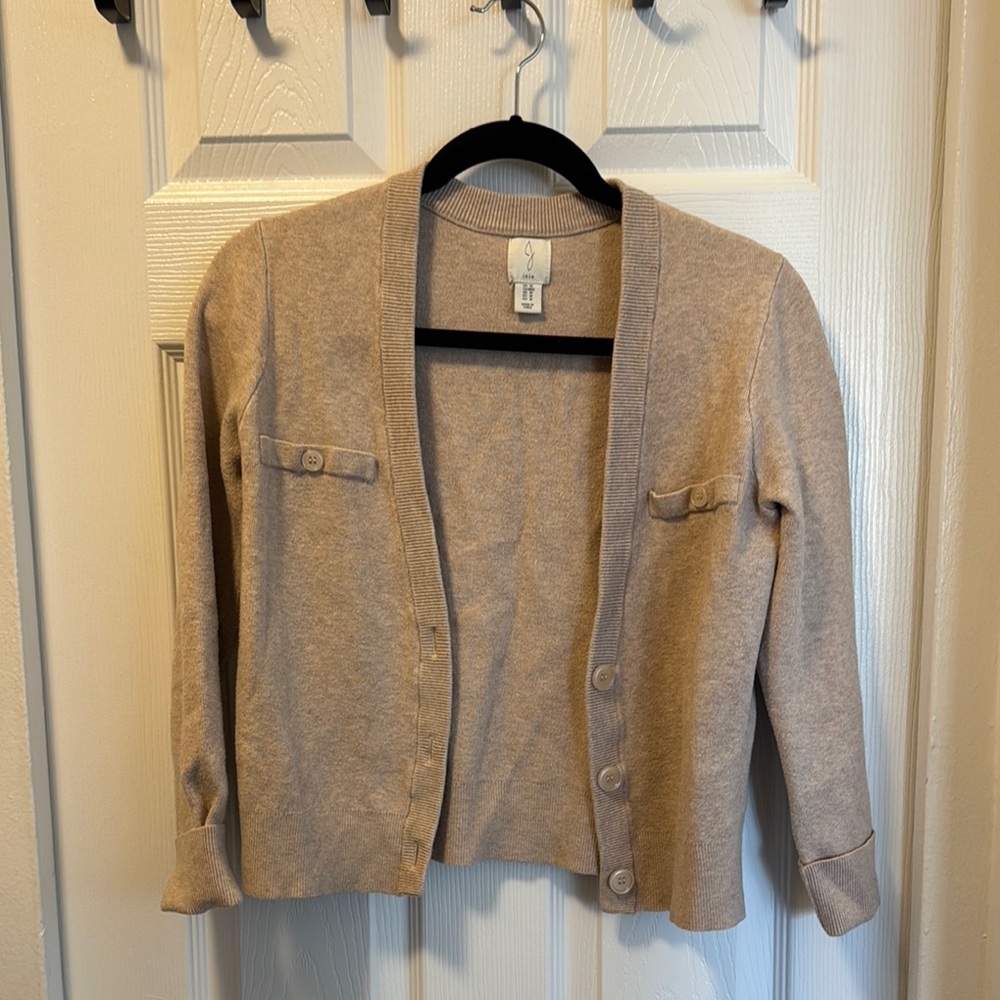 Women's Tan Cardigan